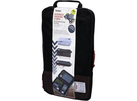 TROIKA Reise-Kompressionstaschen Set BUSINESS PACKING CUBES