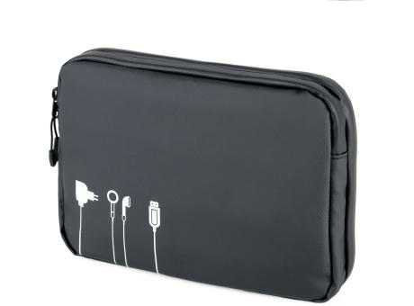TROIKA Kabeltasche TROIKA BLACK TECH POUCH 2