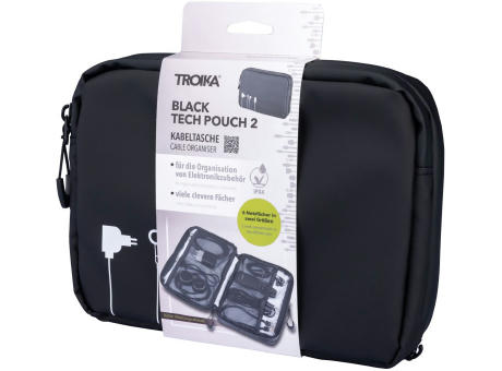 TROIKA Kabeltasche TROIKA BLACK TECH POUCH 2
