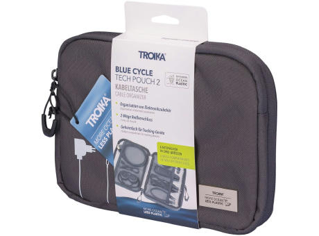 TROIKA Kabeltasche BLUE CYCLE TECH POUCH 2
