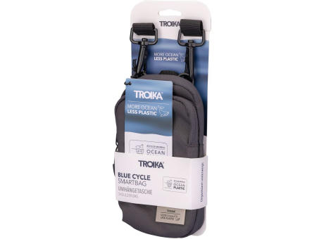 TROIKA Smartphone Umhängetasche BLUE CYCLE SMARTBAG