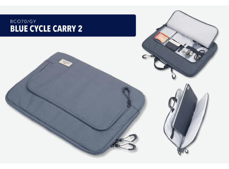 TROIKA Laptoptasche BLUE CYCLE CARRY 2