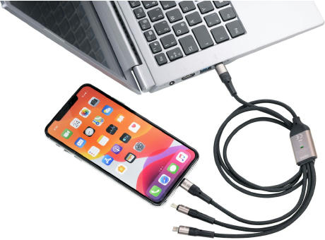 TROIKA Schnellladekabel TROIKA DREIZACK PRO