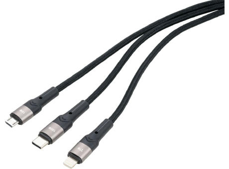 TROIKA Schnellladekabel TROIKA DREIZACK PRO