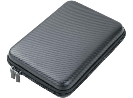 TROIKA Organizer-Etui TRAVEL CASE CARBON