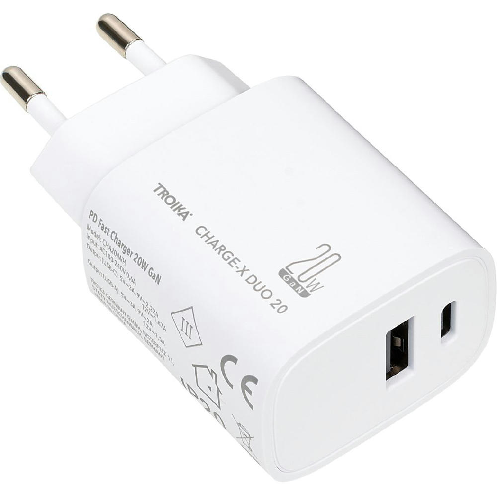TROIKA Ladestecker CHARGE-X DUO 20