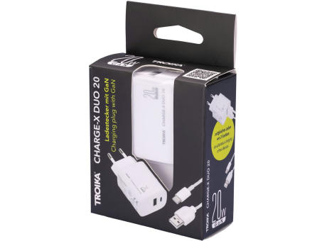 TROIKA Ladestecker CHARGE-X DUO 20