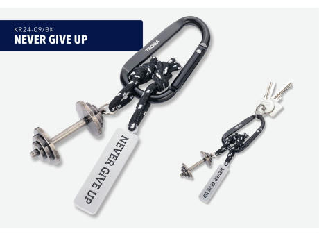 TROIKA Schlüsselanhänger NEVER GIVE UP