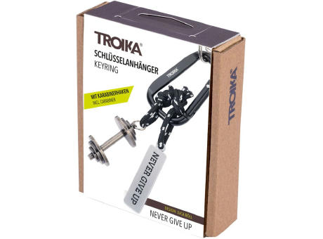 TROIKA Schlüsselanhänger NEVER GIVE UP