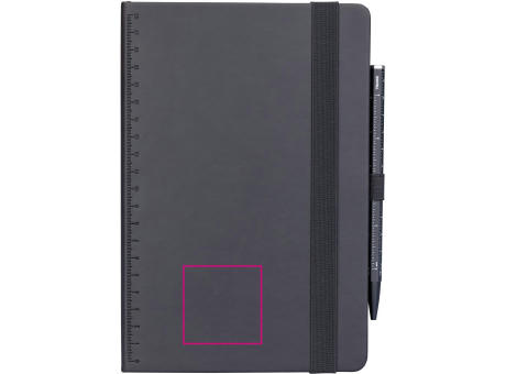 TROIKA Notizblock BLACK SLIMPAD A5