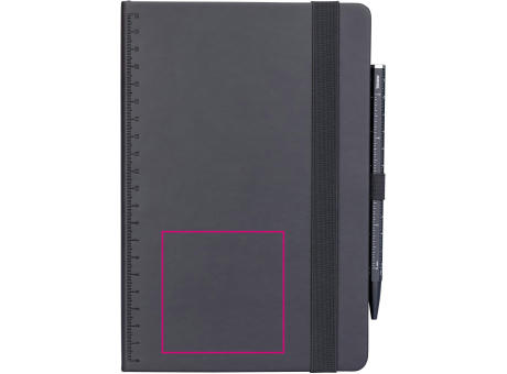 TROIKA Notizblock BLACK SLIMPAD A5