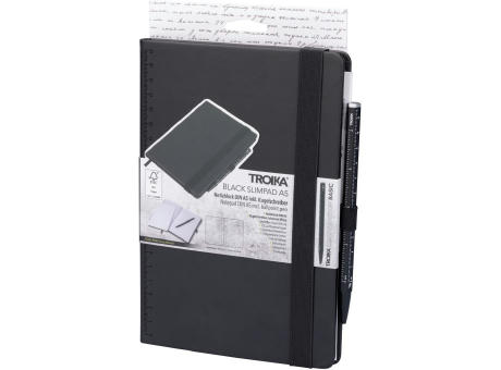TROIKA Notizblock BLACK SLIMPAD A5