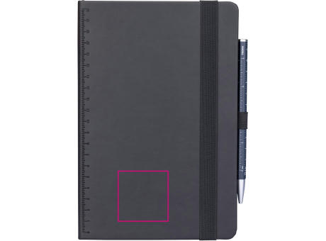 TROIKA Notizblock BLACK SLIMPAD A5