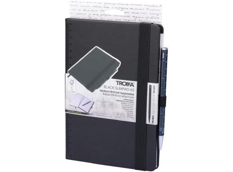 TROIKA Notizblock BLACK SLIMPAD A5
