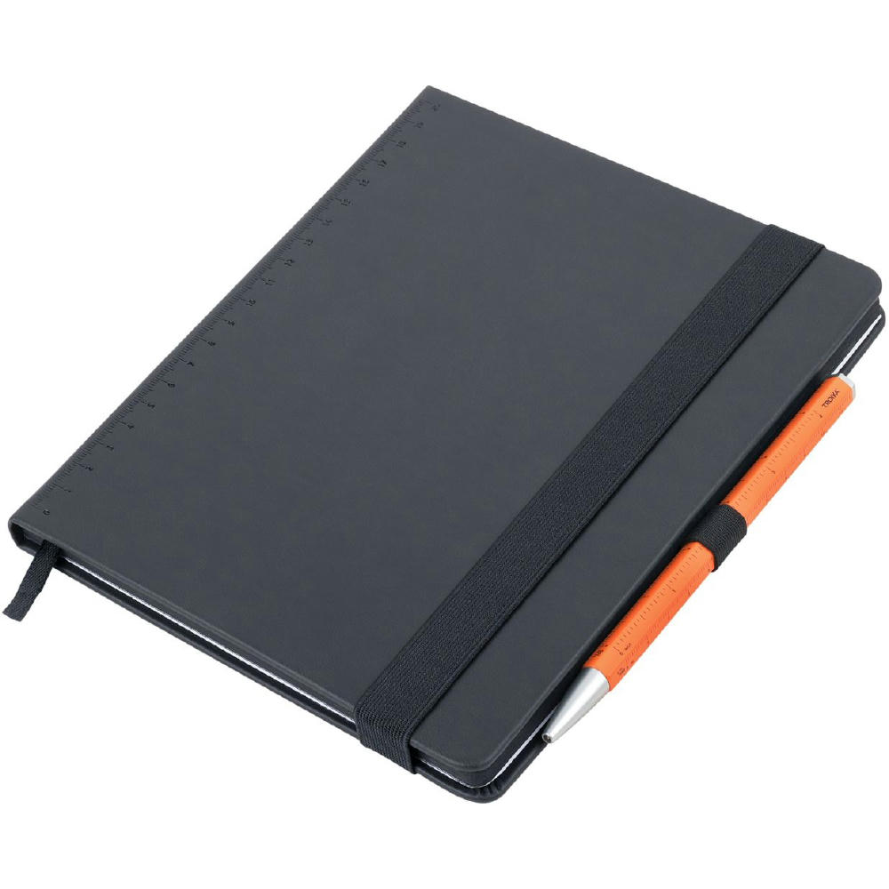 TROIKA Notizblock BLACK SLIMPAD A5