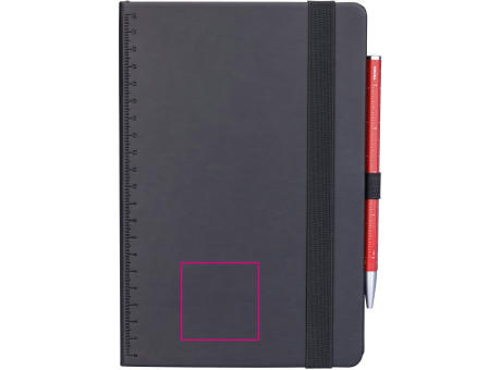 TROIKA Notizblock BLACK SLIMPAD A5