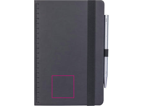 TROIKA Notizblock BLACK SLIMPAD A5