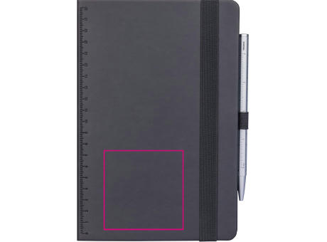 TROIKA Notizblock BLACK SLIMPAD A5