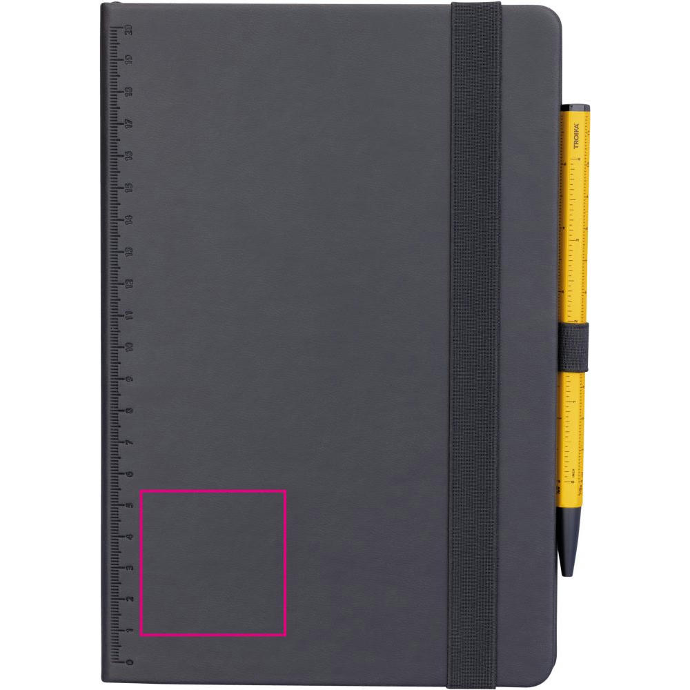 TROIKA Notizblock BLACK SLIMPAD A5