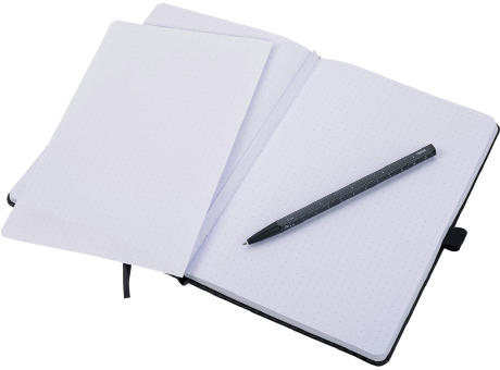 TROIKA Notizblock SLIMPAD A5 CARBON