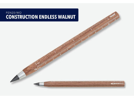 TROIKA Multitasking-Bleistift CONSTRUCTION ENDLESS WALNUT