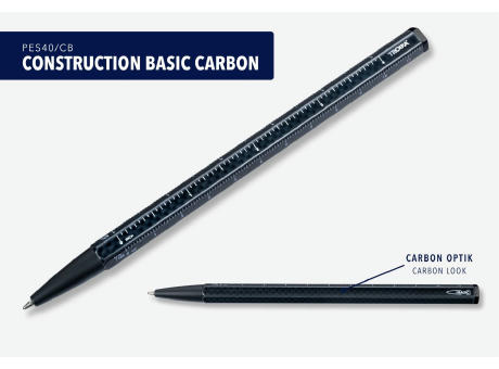 TROIKA Multitasking-Kugelschreiber CONSTRUCTION BASIC CARBON