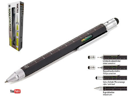 TROIKA Multitasking-Kugelschreiber CONSTRUCTION