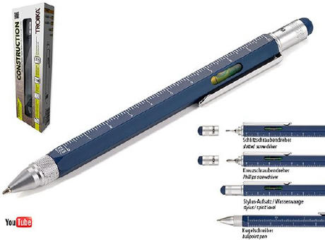 TROIKA Multitasking-Kugelschreiber CONSTRUCTION