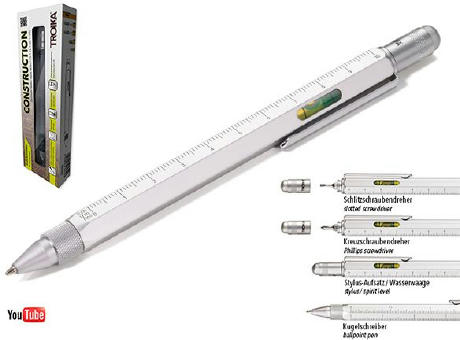 TROIKA Multitasking-Kugelschreiber CONSTRUCTION