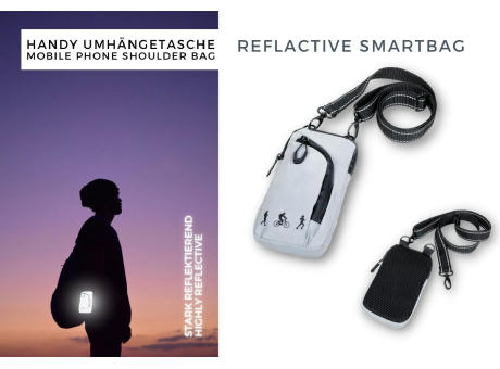 TROIKA Handy Umhängetasche REFLACTIVE SMARTBAG