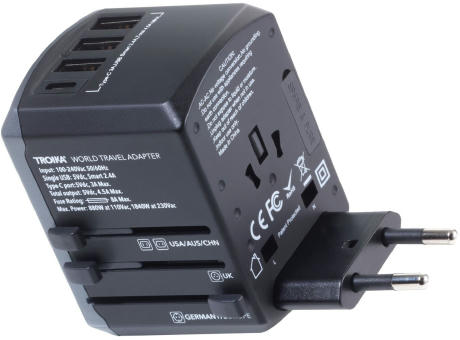 TROIKA Reiseadapter-Set TROIKA WORLD TRAVEL ADAPTER