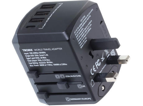 TROIKA Reiseadapter-Set TROIKA WORLD TRAVEL ADAPTER