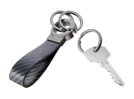 TROIKA Schlüsselanhänger KEY-CLICK CARBON