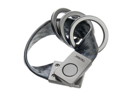 TROIKA Schlüsselanhänger TWISTER CARBON