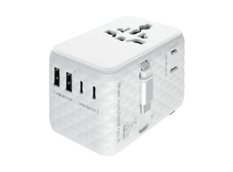 TROIKA Reiseadapter WORLDWIDE PULL 35