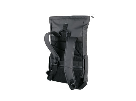 TROIKA Roll Top Rucksack TROIKA BLACK ROLL TOP