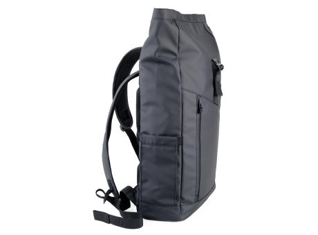 TROIKA Roll Top Rucksack TROIKA BLACK ROLL TOP