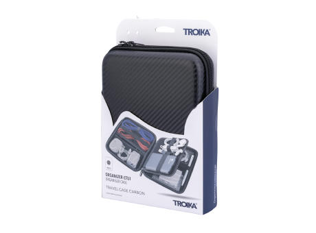 TROIKA Organizer-Etui TRAVEL CASE CARBON