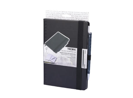TROIKA Notizblock BLACK SLIMPAD A5