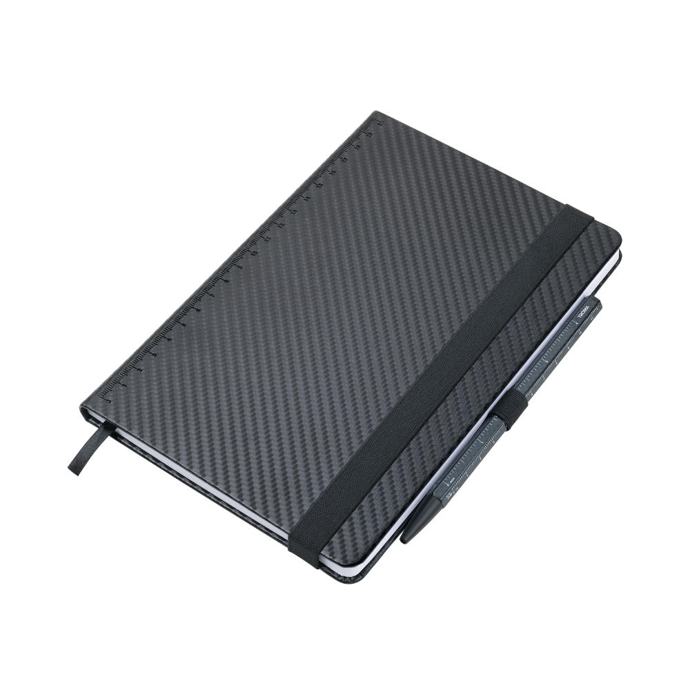 TROIKA Notizblock SLIMPAD A5 CARBON