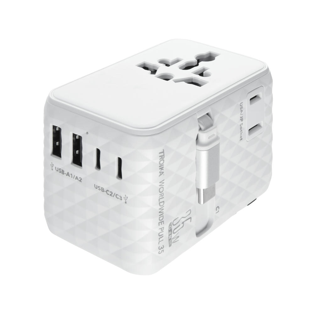 TROIKA Reiseadapter WORLDWIDE PULL 35