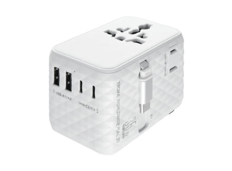 TROIKA Reiseadapter WORLDWIDE PULL 35