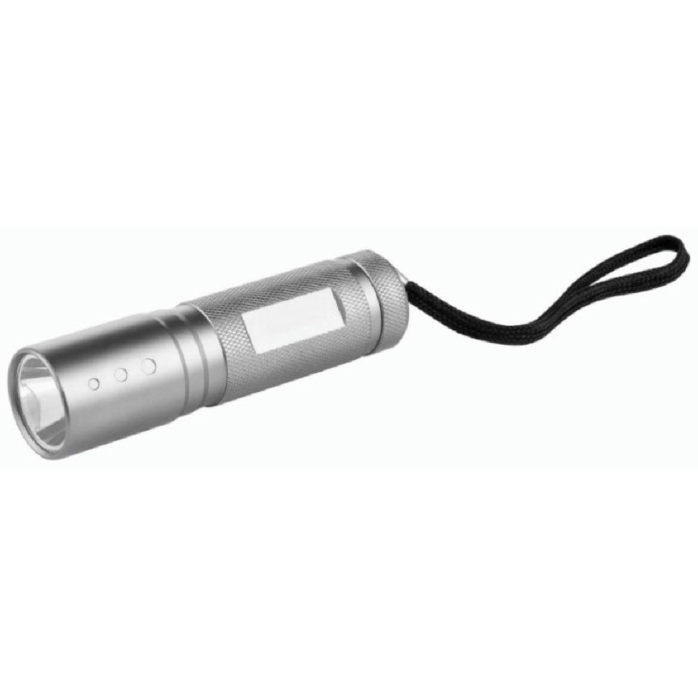 Metmaxx® LED MegaBeam Taschenlampe "Safe2GoCompact" titan