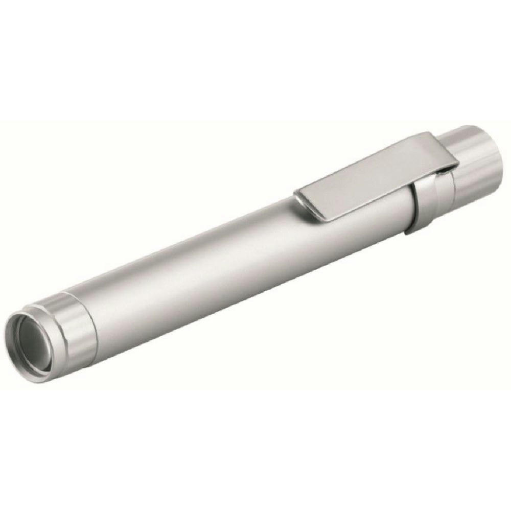 Metmaxx® LED Megabeam Lampe "TechPen" silber (Warm White Light)