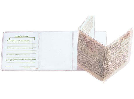 CreativDesign® KFZ-Scheintasche "Klar"