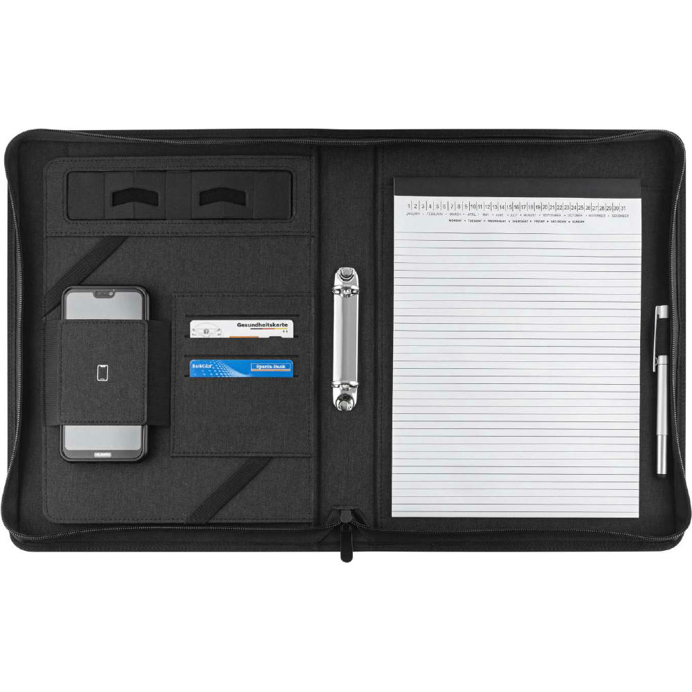 Blackmaxx® Executive Business Portfolio "MaxiZip4" schwarz