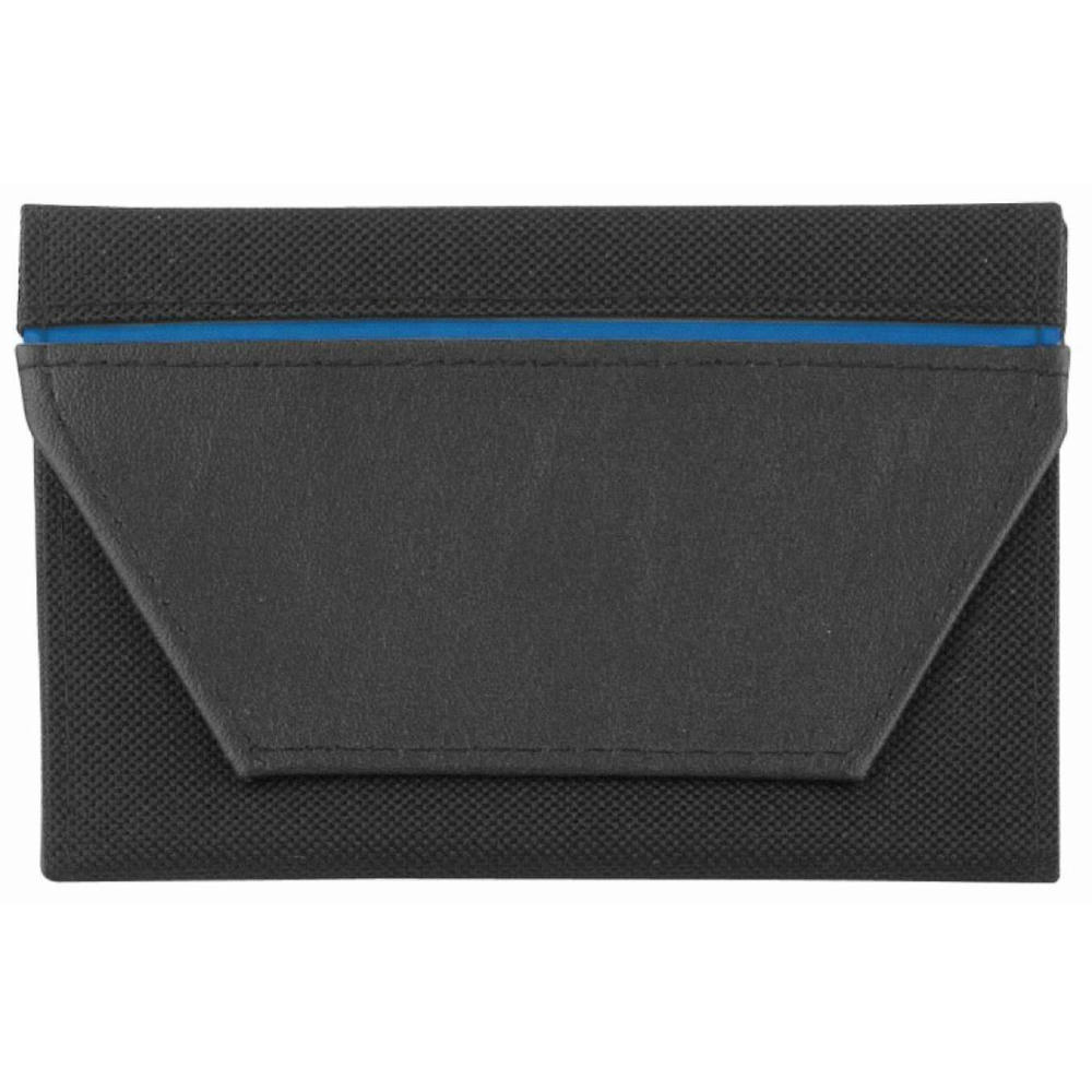 CreativDesign® Ausweistasche "ColourStripe" schwarz/blau