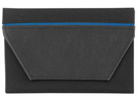 CreativDesign® Ausweistasche "ColourStripe" schwarz/blau