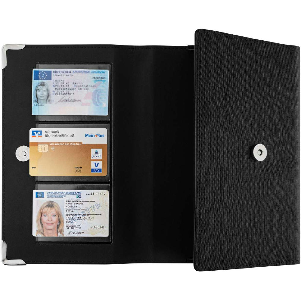 CreativDesign® Wagenpapiertasche "CarDeLuxeLabel" schwarz