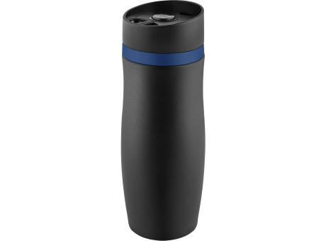 Metmaxx® Thermobecher "CremaExtensaNero" schwarz/Ring blau
